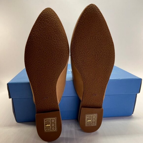 Jack Rogers Penwood Tassel Mule Size 6.5M Sand Leather Backless Slip On Shoes - Picture 13 of 16